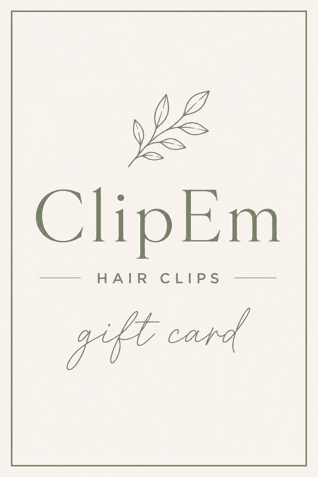 Clipem Gift Card! 💚